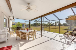 Sunny Port St Lucie Home Lanai and Golf Course View